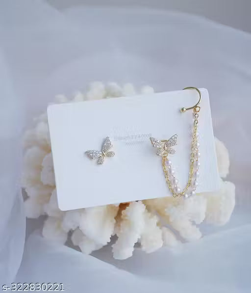 Chain Ear Cuff Butterfly