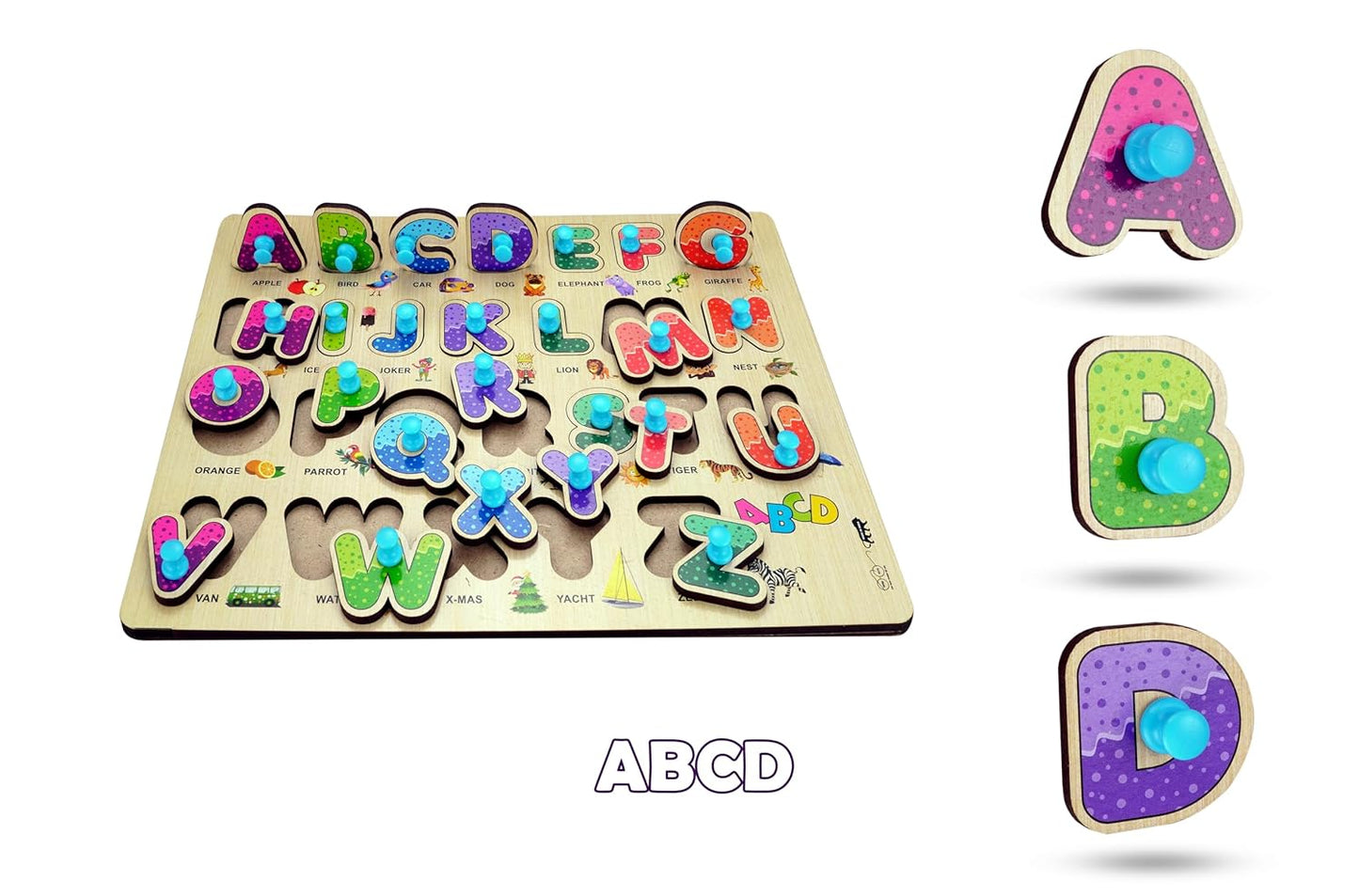 Wooden Learning Educational Board