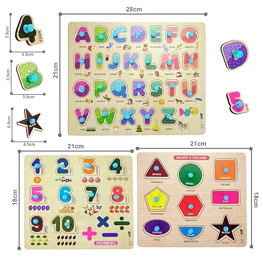 Wooden Learning Educational Board