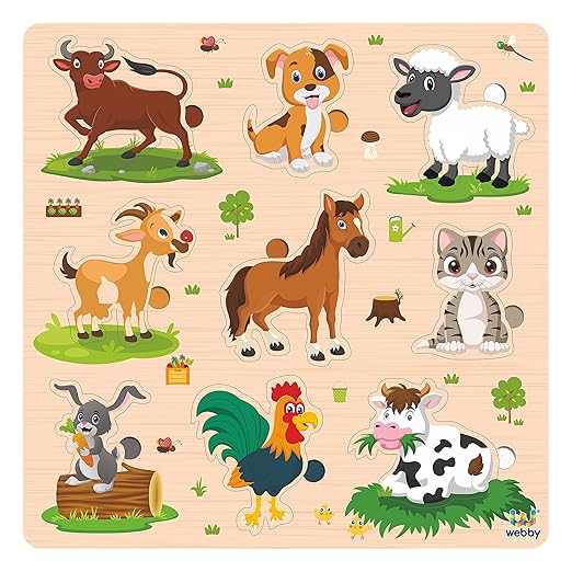 Webby Wooden Farm Animals