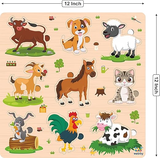 Webby Wooden Farm Animals