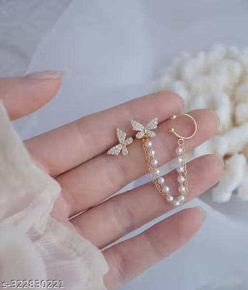 Chain Ear Cuff Butterfly