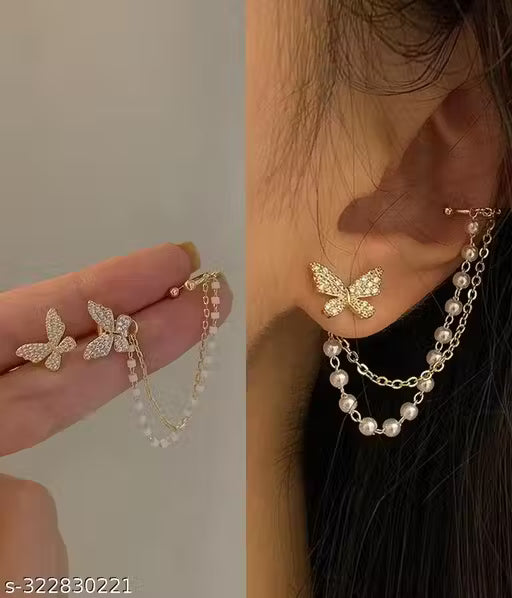 Chain Ear Cuff Butterfly